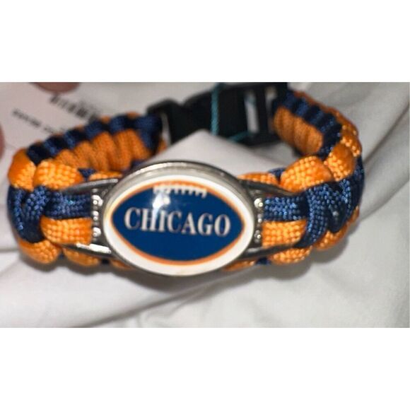 NFL Chicago Bears  Woven Bracelet NIP - Picture 3 of 3